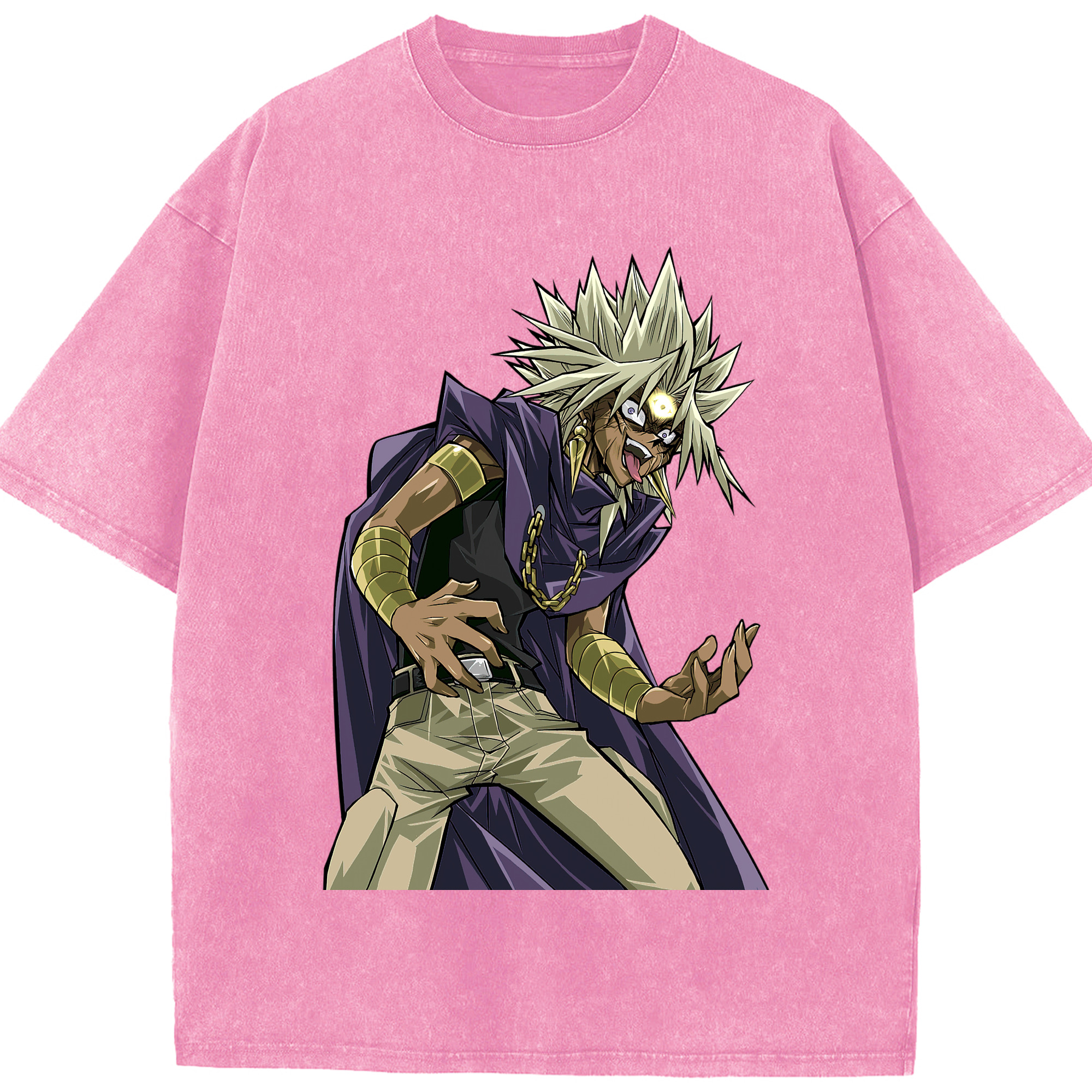 （画像用） 遊☆戯☆王 Yu-Gi-Oh! 綿100% ヴィンテージ風 半袖Tシャツ（フロントプリント）